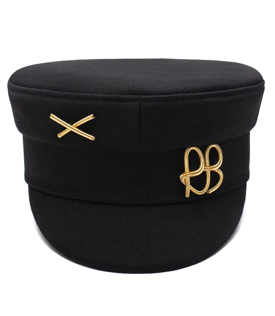 RUSLAN BAGINSKIY - LOGO EMBELLISHED BAKER BOY HAT