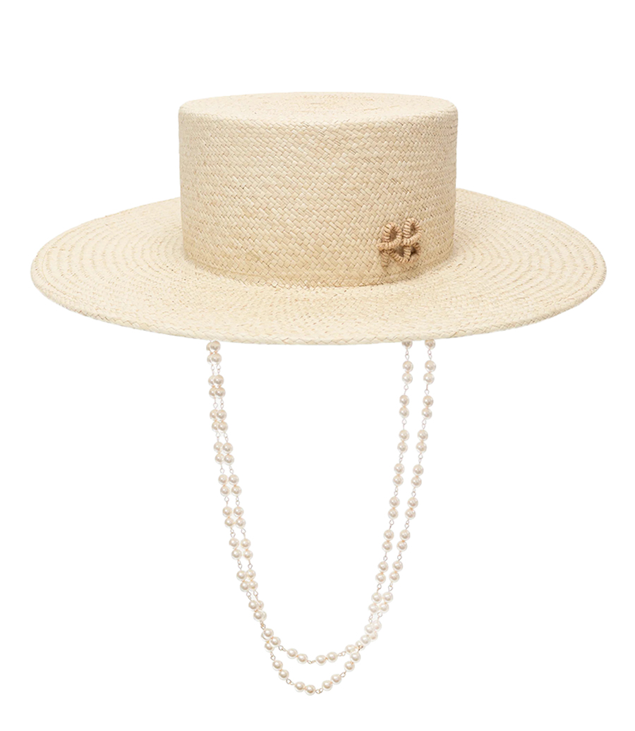 RUSLAN BAGINSKIY - DOUBLE CHAIN STRAP CANOTIER HAT