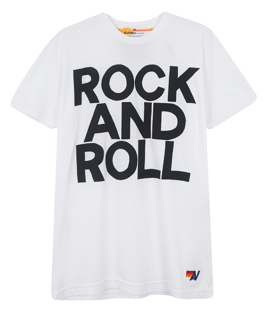 AVIATOR NATION - ROCK N ROLL CREW T SHIRT
