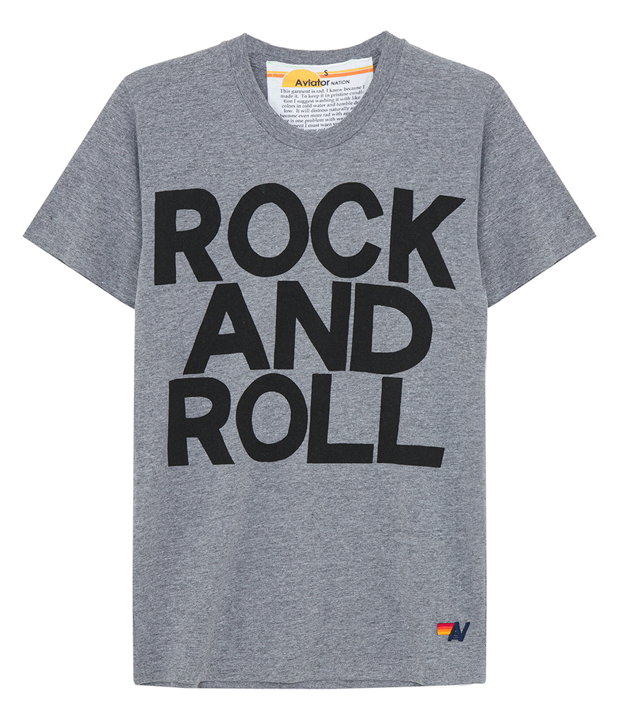 AVIATOR NATION - ROCK N ROLL CREW T SHIRT
