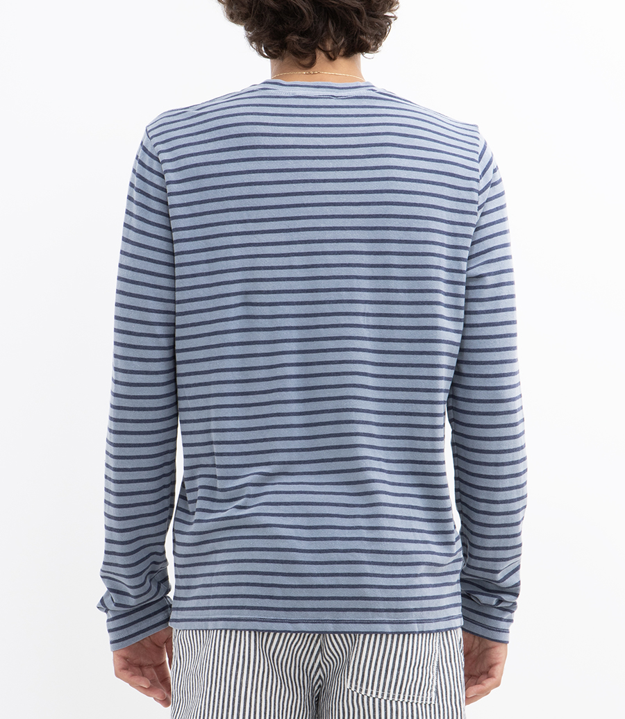 LS ORGANIC HEMP STRIPE CREW TEE