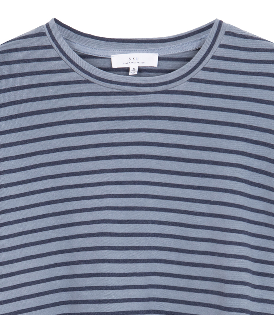 LS ORGANIC HEMP STRIPE CREW TEE