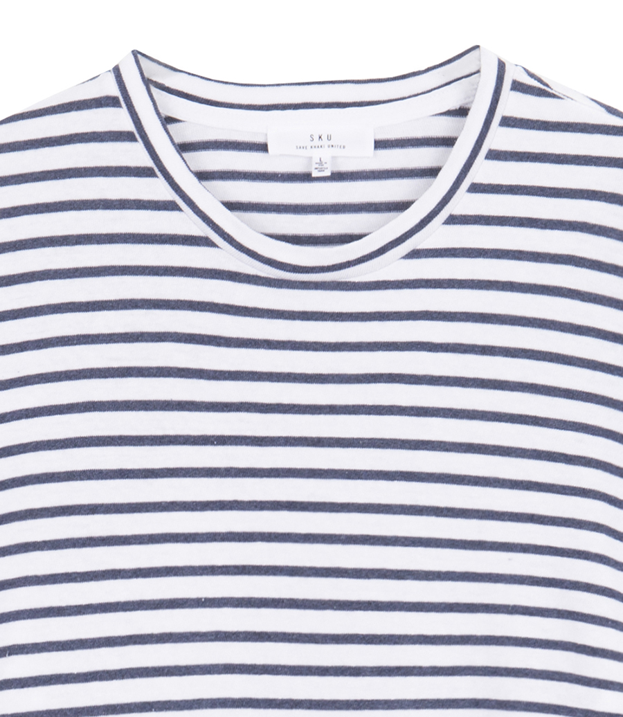 LS ORGANIC HEMP STRIPE CREW TEE
