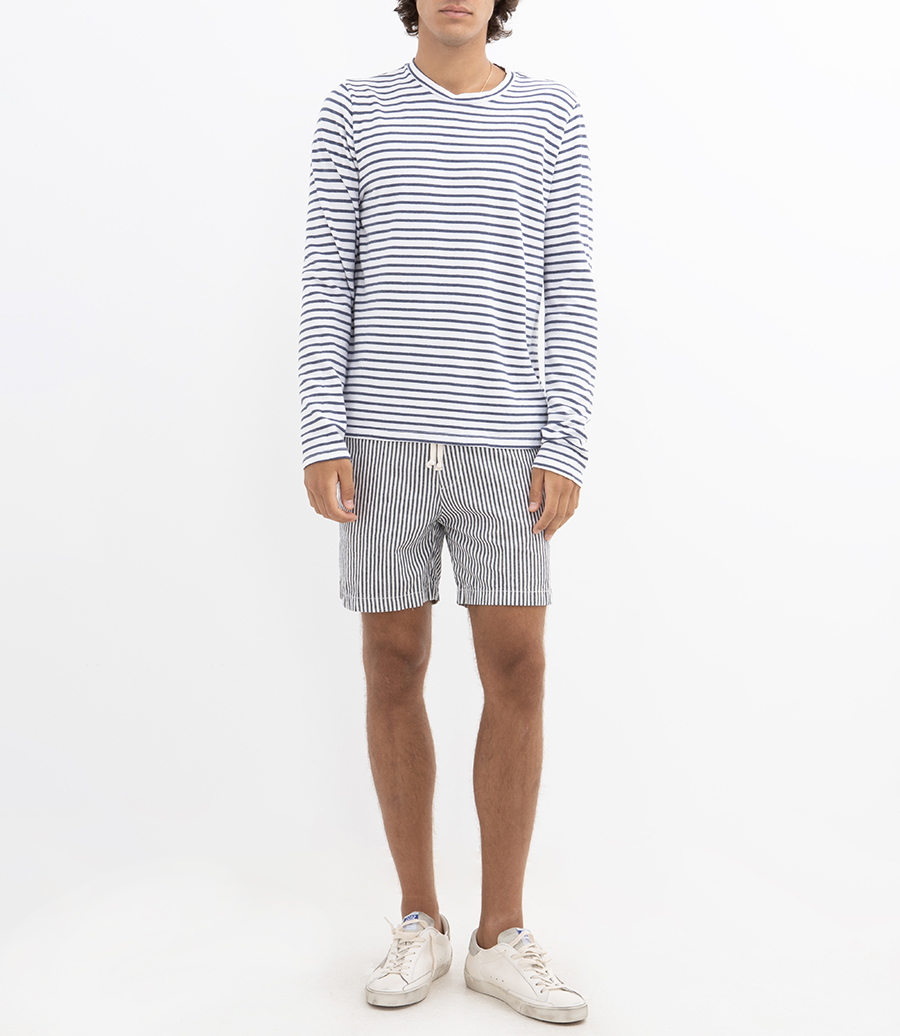 LS ORGANIC HEMP STRIPE CREW TEE
