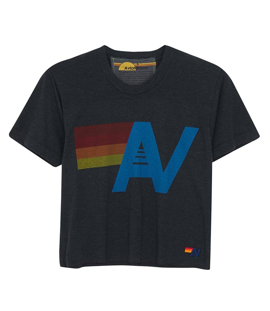 AVIATOR NATION - WOMENS LOGO BOYFRIEND TEE