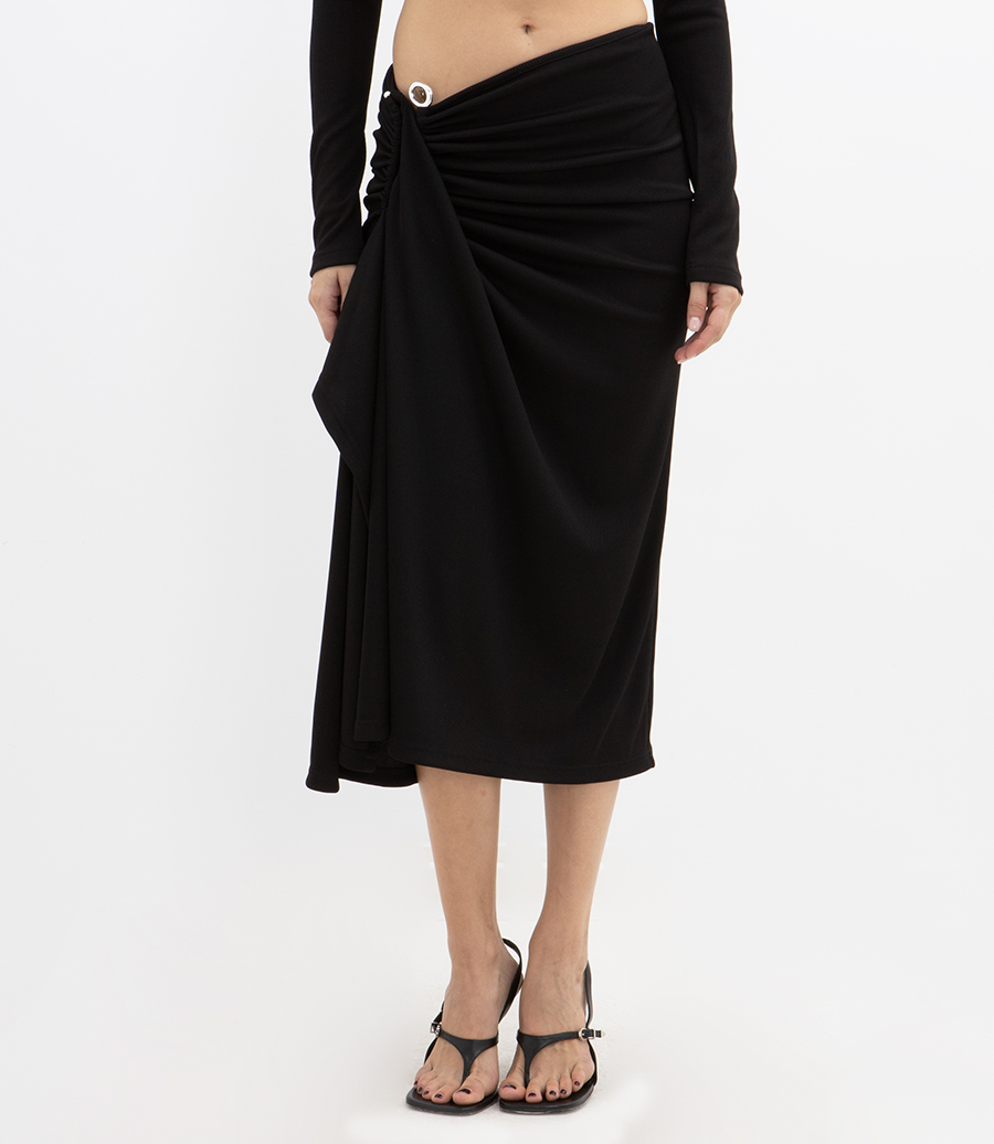 DROPLET CRYSTAL CLASP CASCADE SKIRT