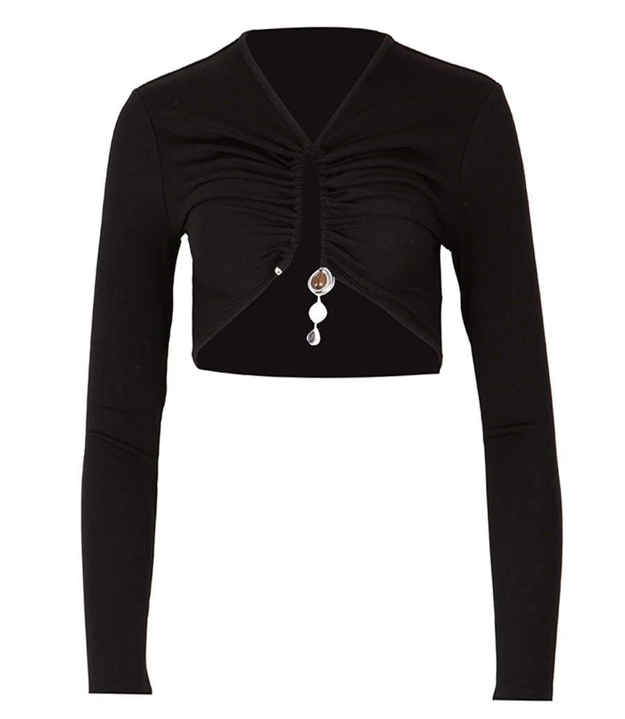 CHRISTOPHER ESBER - DROPLET CRYSTAL PENDANT LS TOP