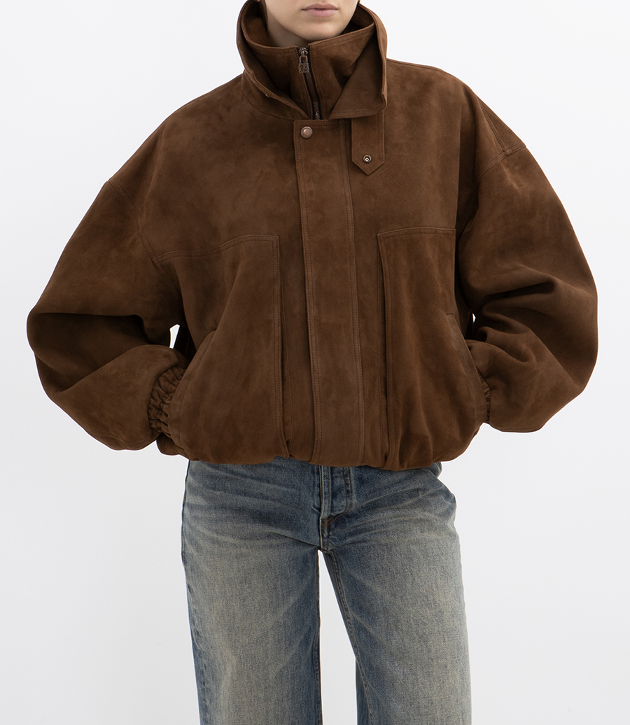SNAP-COLLAR AVIATOR JACKET