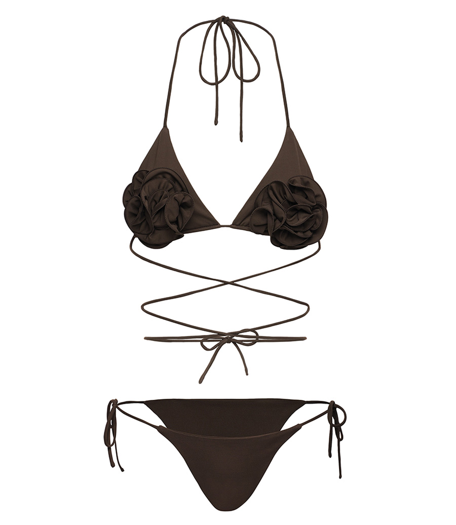 MAGDA BUTRYM - FLORAL STRAPPY TRIANGLE BIKINI