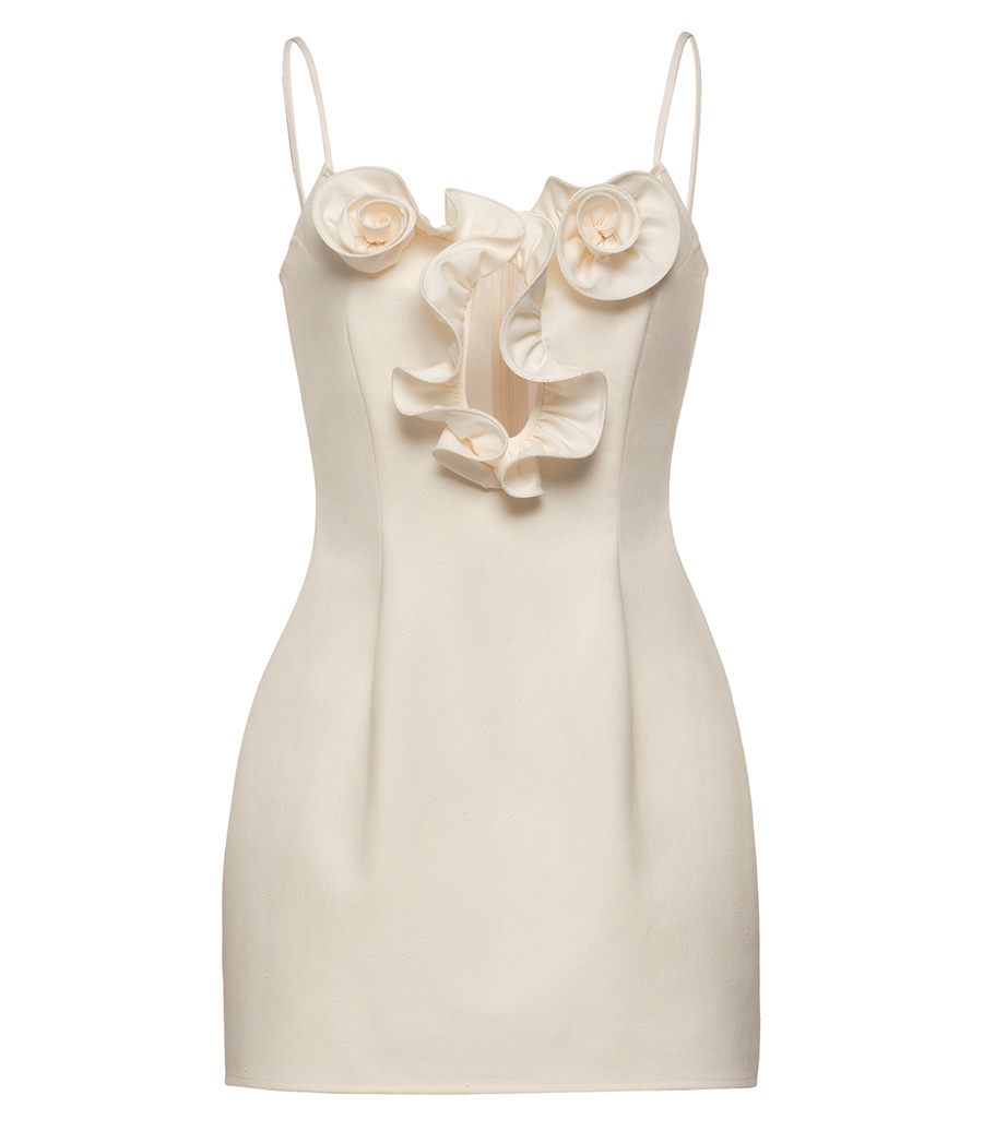 MAGDA BUTRYM - FLOWER DETAIL MINI DRESS