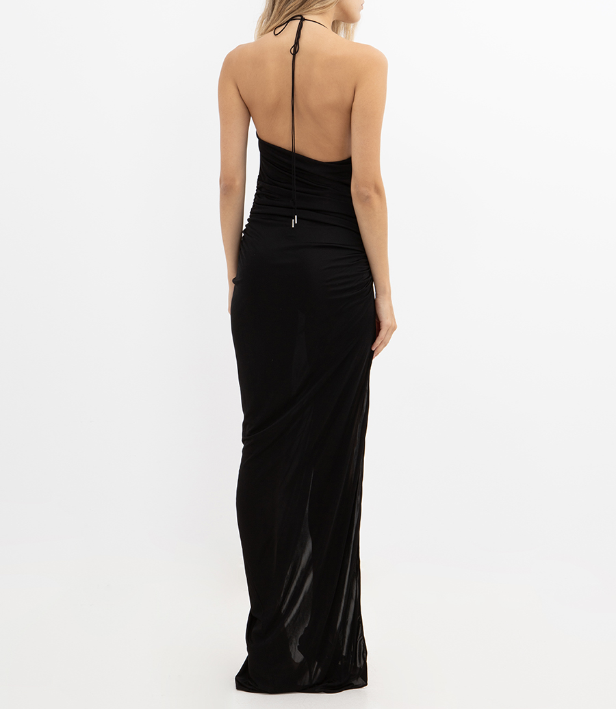 DRAPED MIDI DRESS