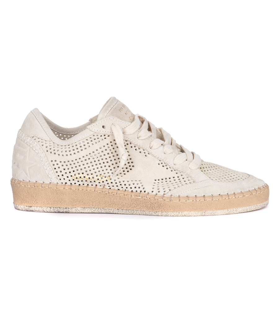 GOLDEN GOOSE  - FORATED SUEDE BALL STAR