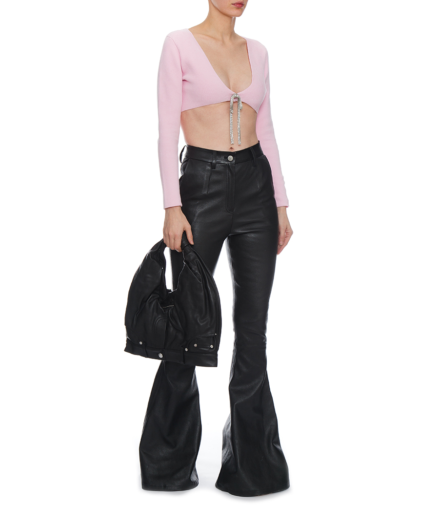 CROPPED CARDIGAN IN COTTON CHENILLE