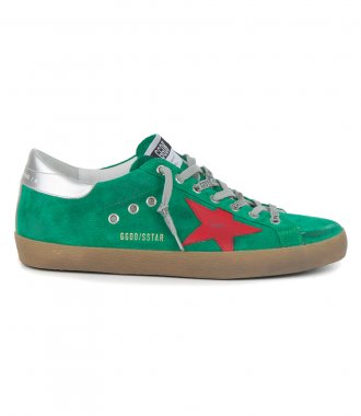 SHOES - GREEN SUEDE SUPERSTAR