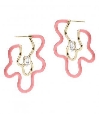 FINE JEWELRY - CORAL PINK MARQUISE EARRING