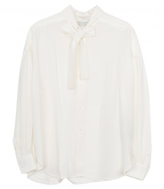 SHIRTS - CREPE SHIRT WITH NECK TIE