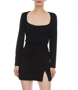 SIMPLE DRAPED MINI DRESS
