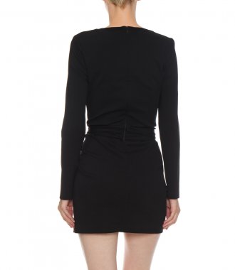 SIMPLE DRAPED MINI DRESS