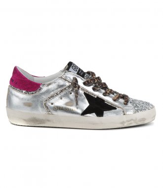 SNEAKERS - SILVER LAMINATED SUPER-STAR