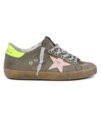 SNEAKERS - OLIVE CANVAS SUPER-STAR