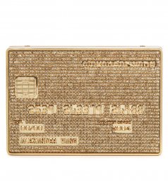 BAGS - GOLD CREDIT CARD MINAUDIERE