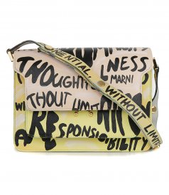 BAGS - SPECIAL EDITION YELLOW AND PINK SAFFIANO CALF MINI TRUNK BAG