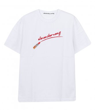 CLOTHES - CLASSIC TEE WITH LIPSTICK GRAPHIC