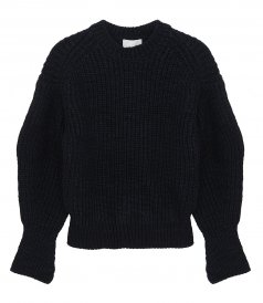 SALES - CHUNKY KNIT CROPPED CREW NECK