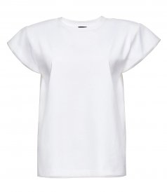 MAGDA BUTRYM - T-SHIRT WITH PADDED SHOULDERS