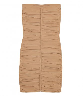 ALEXANDER WANG - RUCHED STRAPLESS DRESS IN STRETCH NYLON