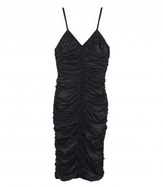 ALEXANDER WANG - RUCHED SLIP DRESS IN SPANDEX JERSEY