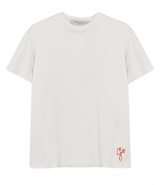 GOLDEN GOOSE  - GOLDEN T-SHIRT WITH DISTRESSED TREATMENT