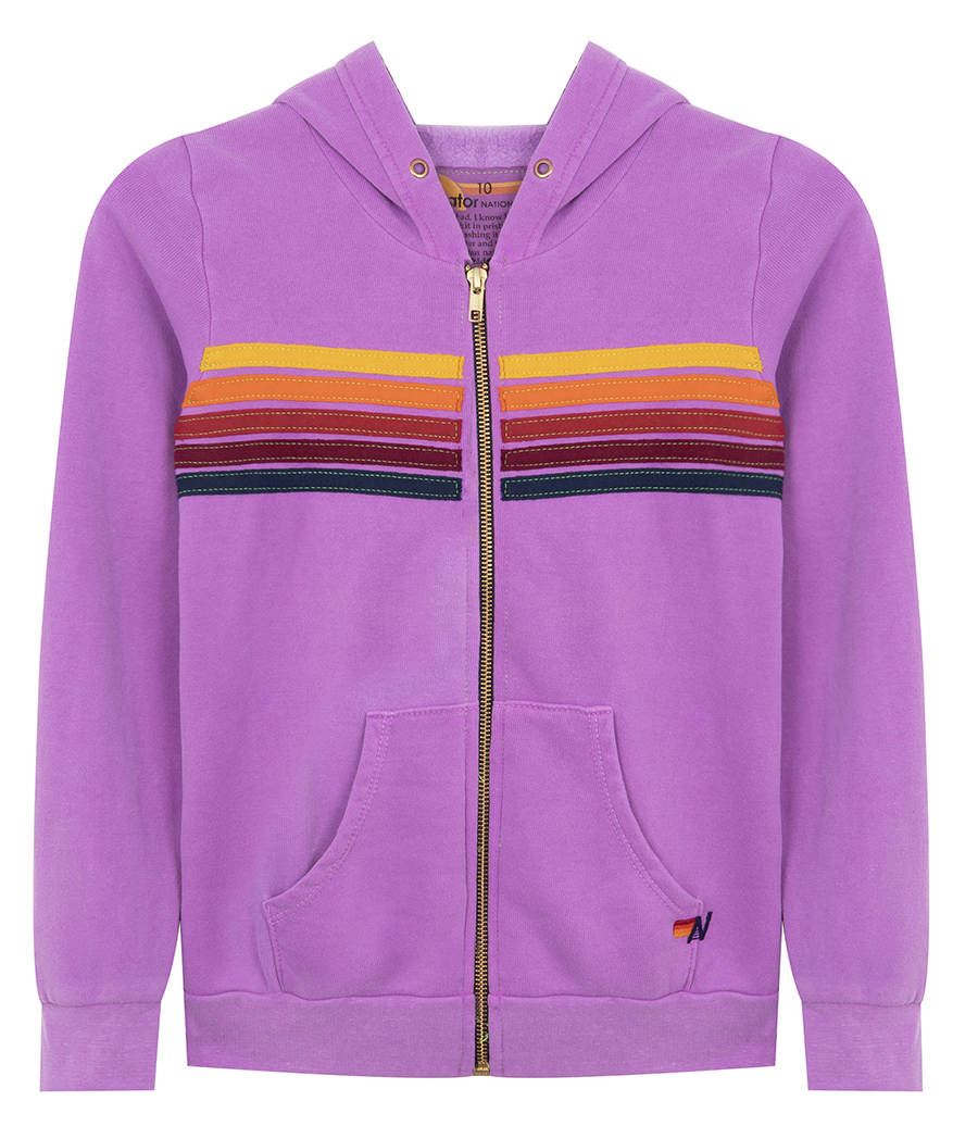 AVIATOR NATION - KIDS 5 STRIPE KIDS HOODIE