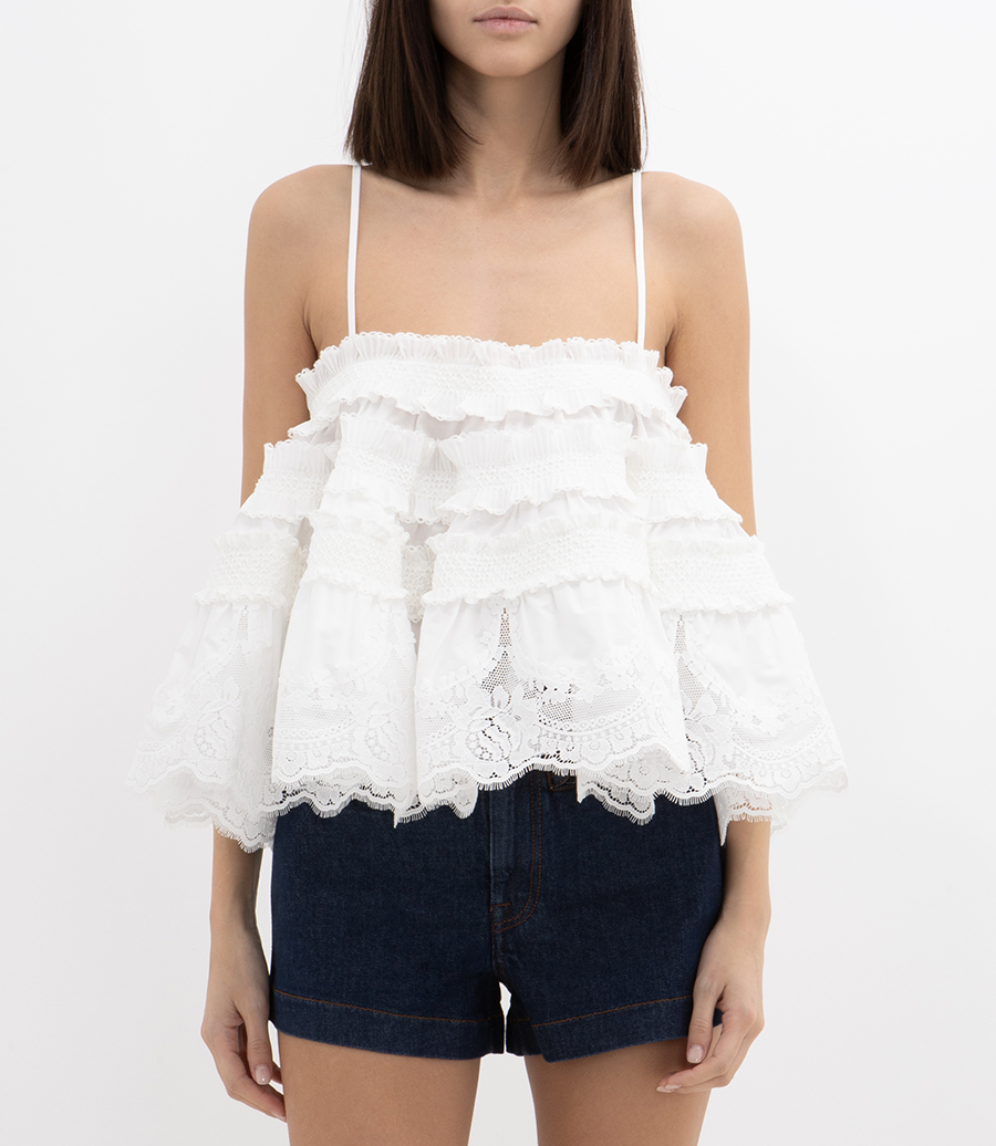 ALCHEMY SHIRRED BANDEAU
