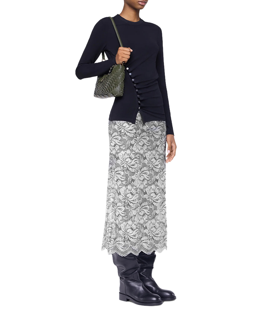 LACE MIDI SKIRT
