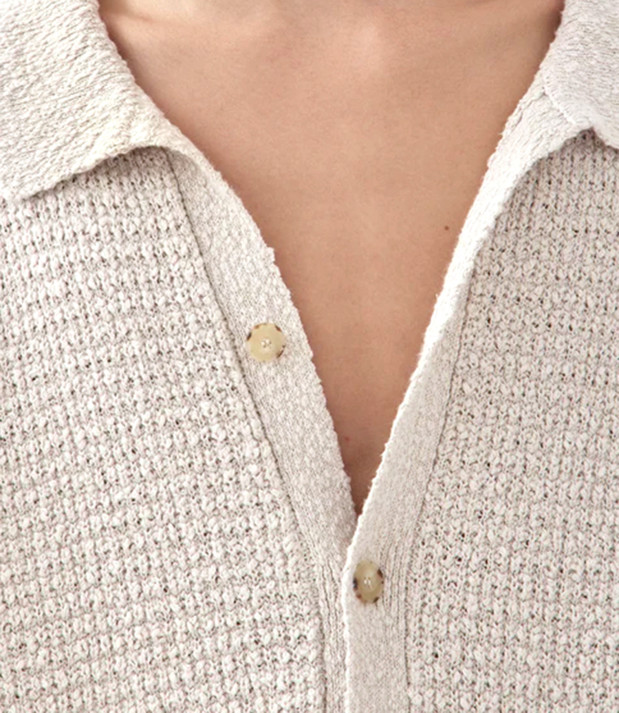 TEXTURED KNIT CARDIGAN
