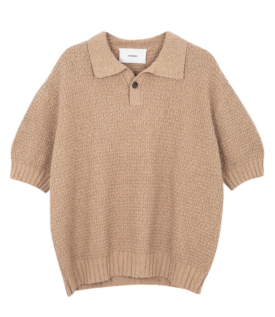 COMMAS - TEXTURED KNIT POLO