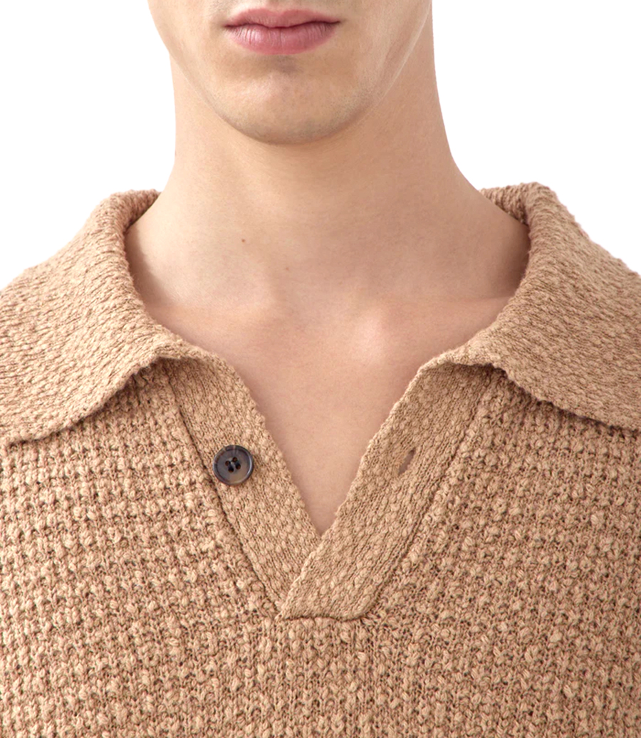 TEXTURED KNIT POLO