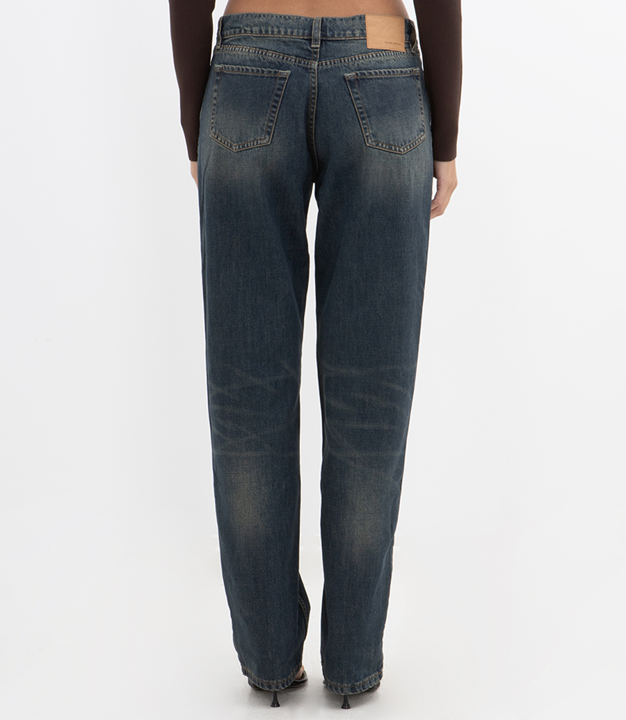 STRAIGHT LEG DENIM PANTS