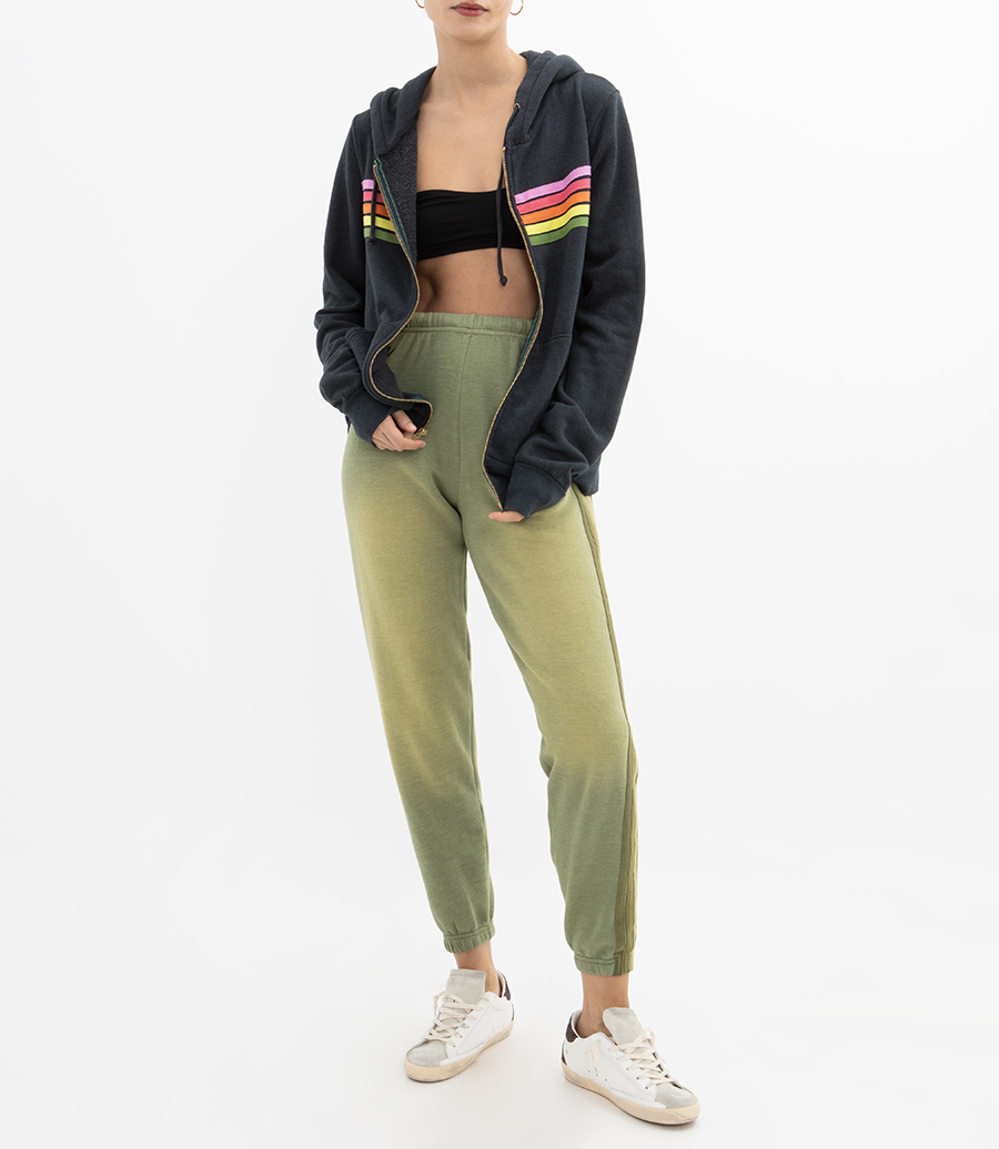 WOMENS 5 STRIPE FADED  SWEATPANTS