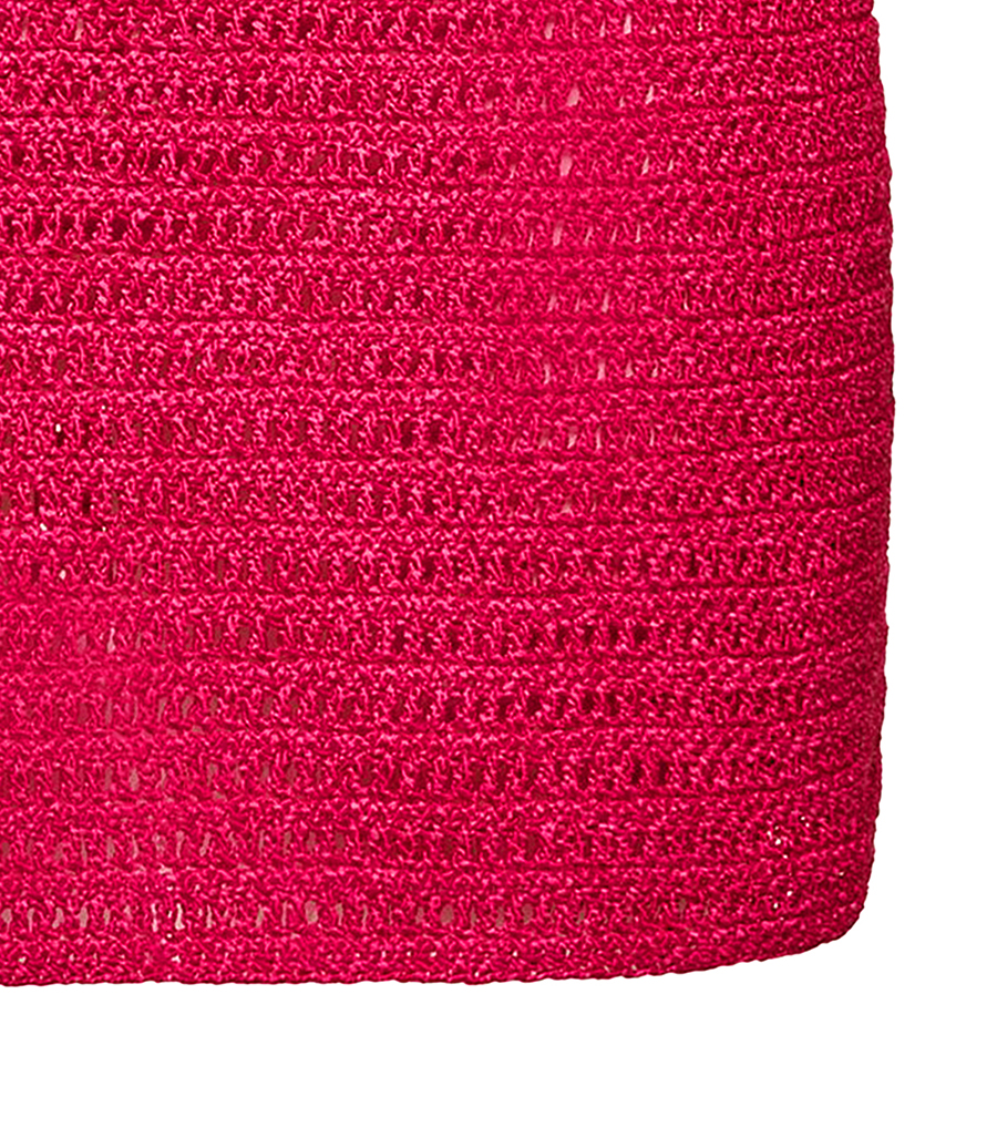 CROCHET MINI SKIRT IN FUCHSIA