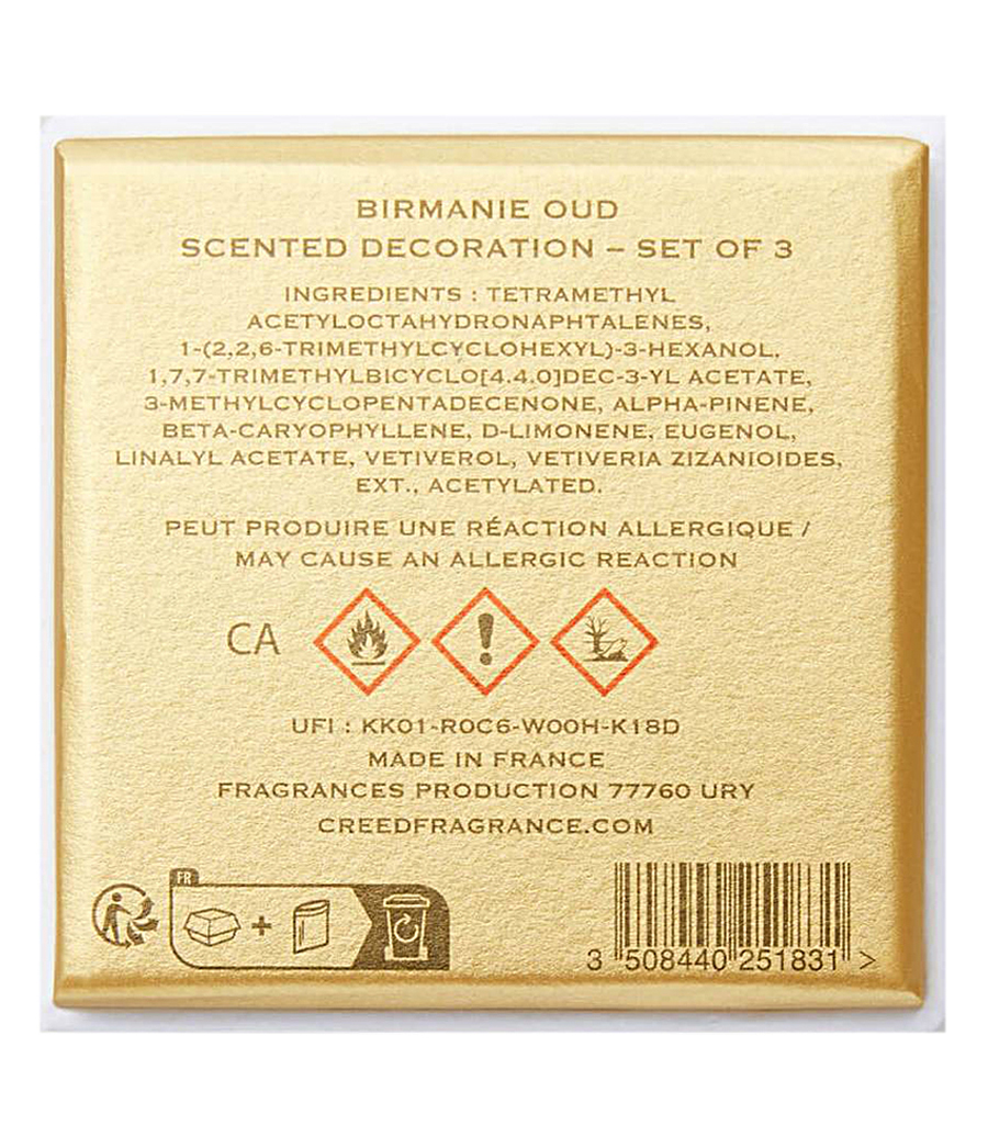 SCENTED ORNAMENTS-(SET OF 3) - BIRMANIE OUD