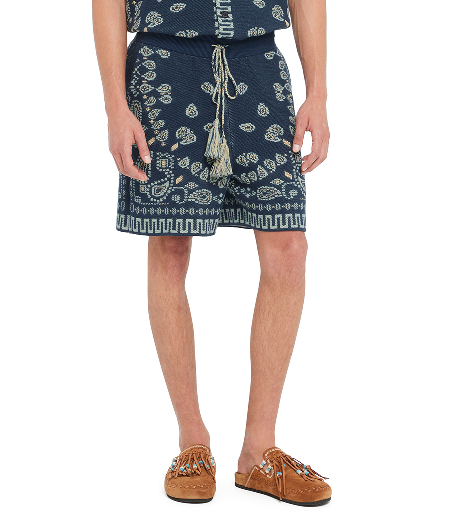 COTTON PIQUET BANDANA BERMUDA
