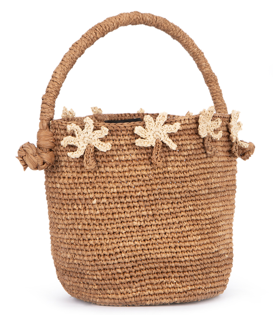 SHADOW OF THE PALM BASKET BAG BROWN BRO