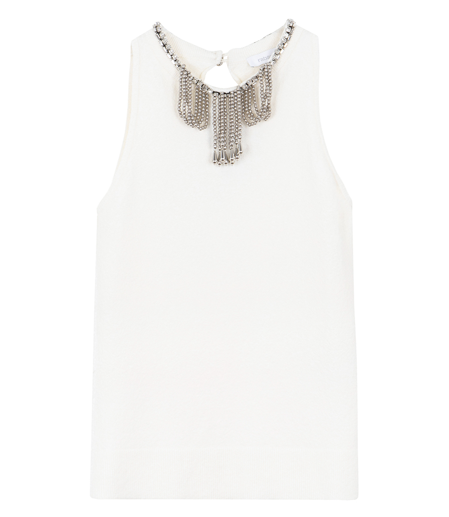 RABANNE - EMBROIDERED TANK TOP