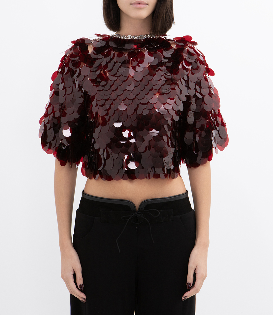SEQUIN CROP TOP