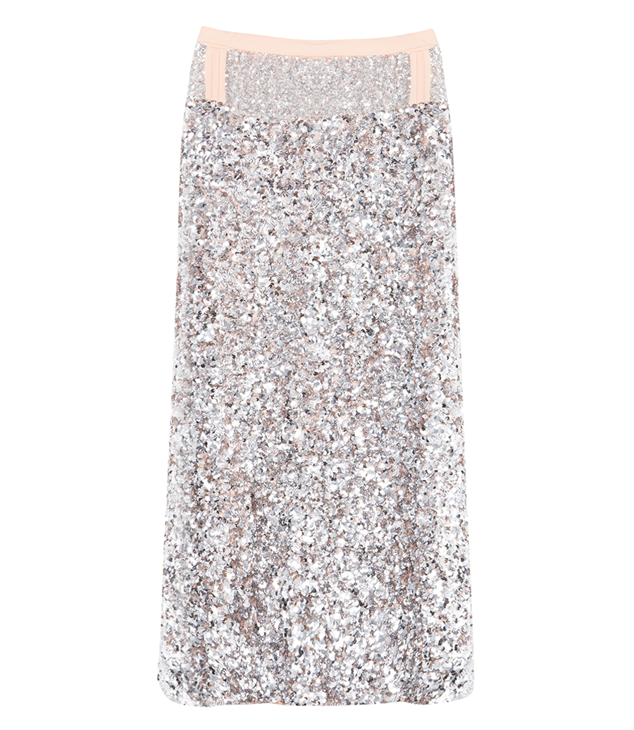 RABANNE - SEQUINS LONG SKIRT