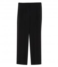 JUST IN - TUXEDO STRAIGHT PANT IN CREPE