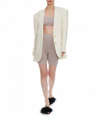 KNIT BRALETTE TOP IN BEIGE