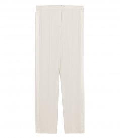 THEORY - TUXEDO STRAIGHT PANT IN CREPE